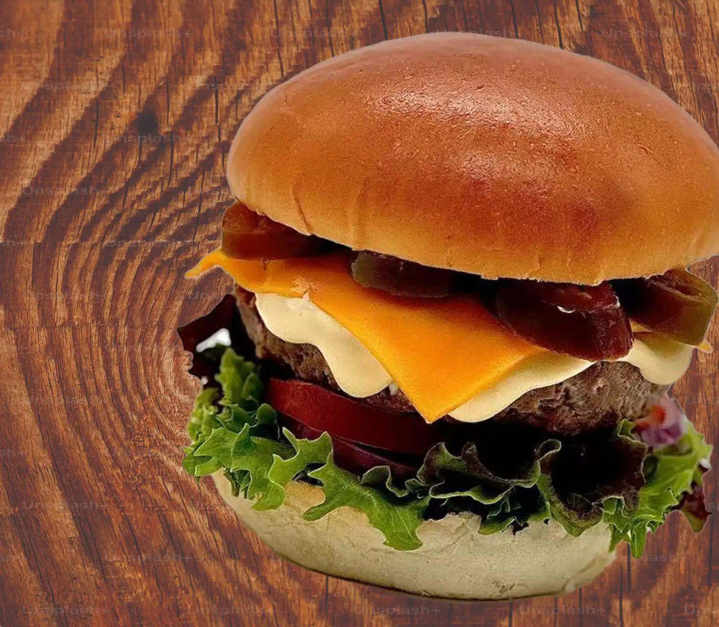 hamburger-mit-pommes-spicy-burger