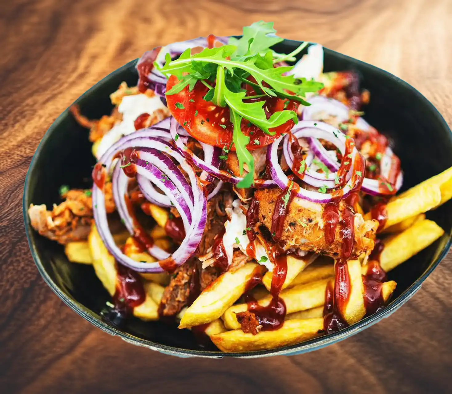 pulled pork potato friet